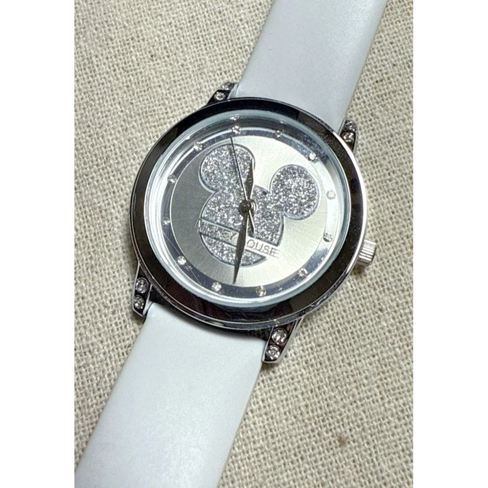 Mickey‎ Mouse Bariho Stainless Steel Watch New with white 8